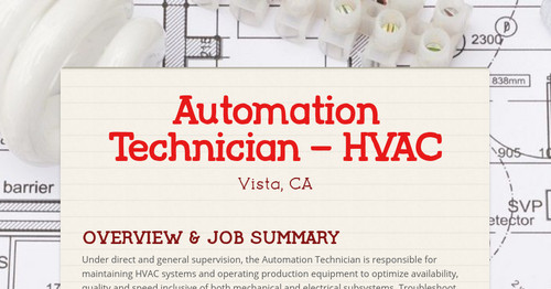 Automation Technician – HVAC