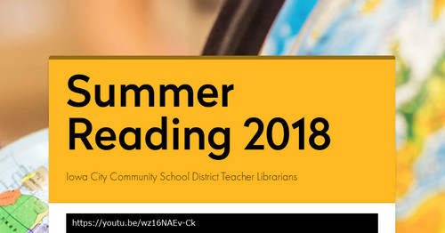 Summer Reading 2018