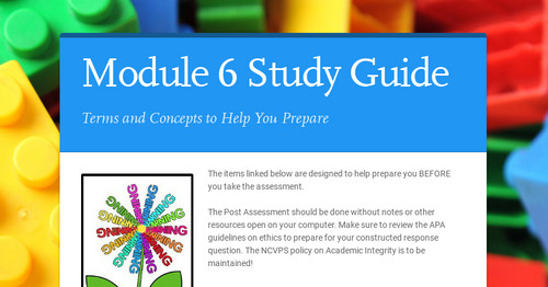 Module 6 Study Guide