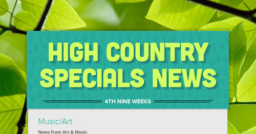 High Country Specials News
