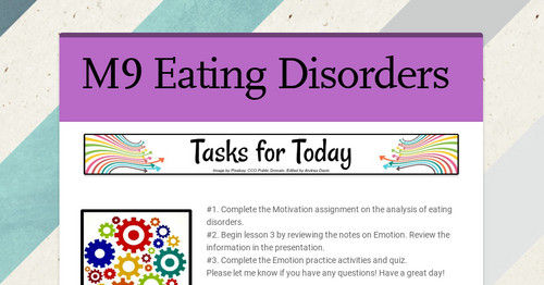 M9 Day 4 Eating Disorders