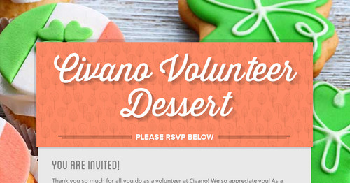Civano Volunteer Dessert