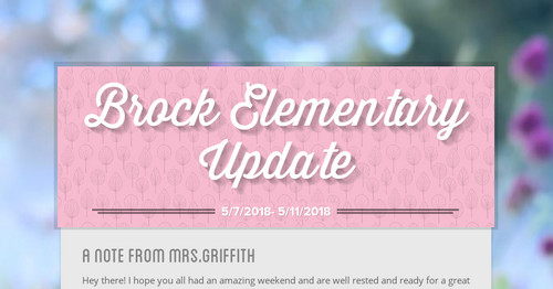 Brock Elementary Update