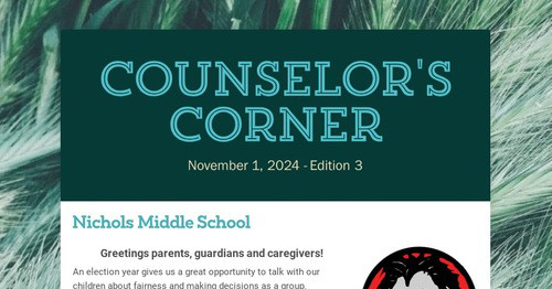 Counselor's Corner