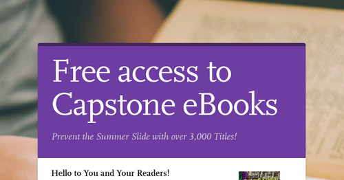 Free access to Capstone eBooks