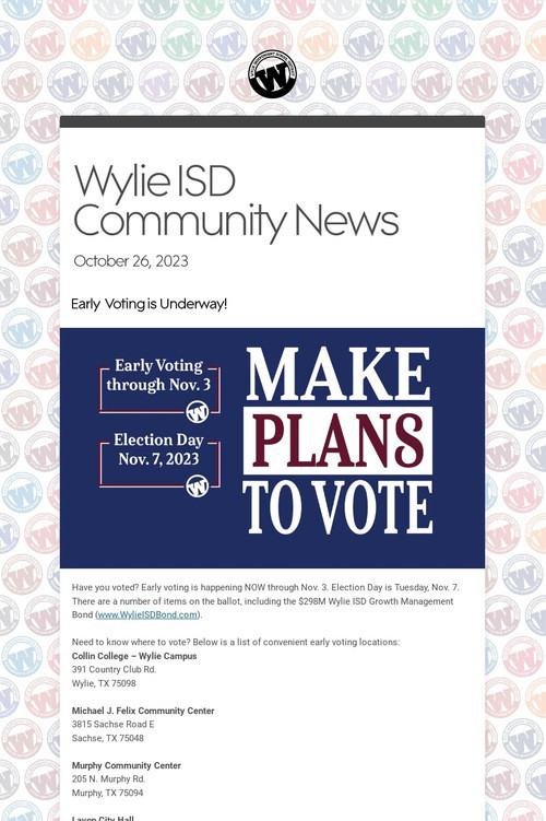 Wylie ISD Community News