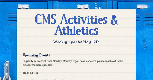 CMS Activities & Athletics
