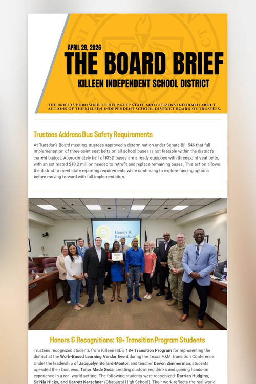 The Board Brief - April 28, 2026