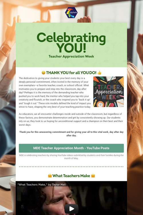 Celebrating YOU!