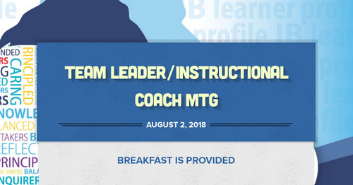 Team Leader/Instructional Coach Mtg