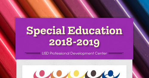 Special Education 2018-2019