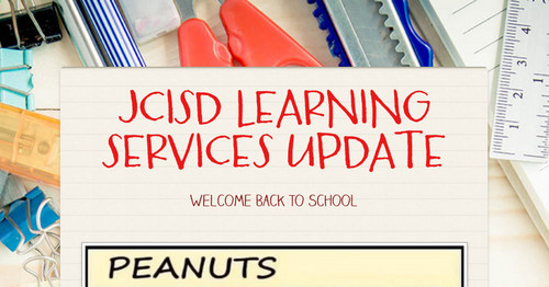 JCISD LEARNING SERVICES UPDATE