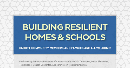 Building Resilient Homes & Schools