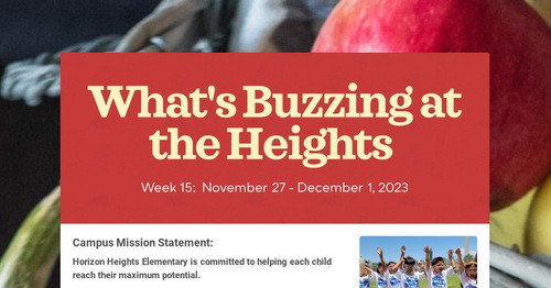 What's Buzzing at the Heights