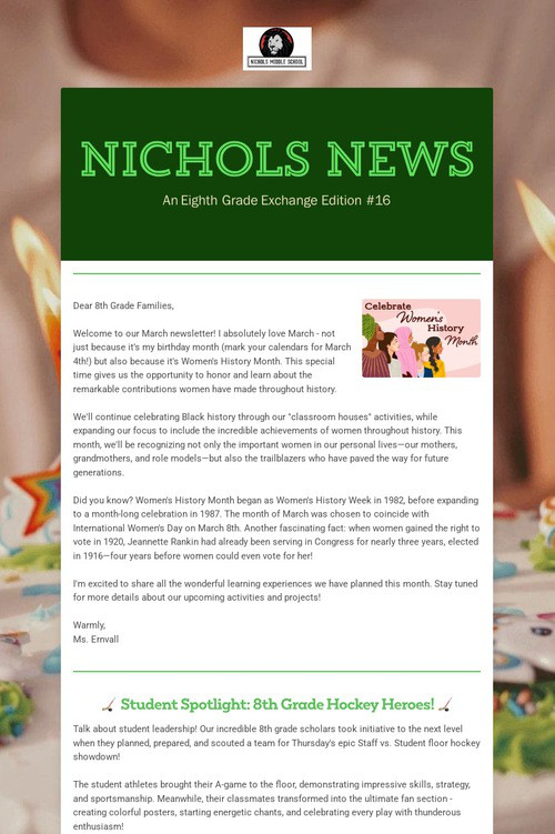 Nichols News