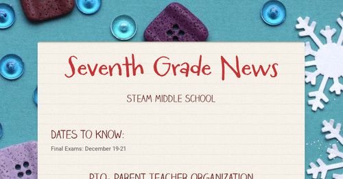 Seventh Grade News