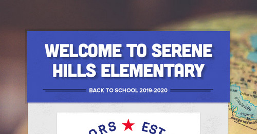 Welcome to Serene Hills Elementary