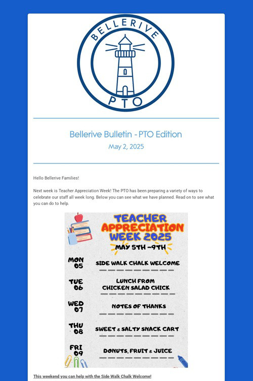 Bellerive Bulletin - PTO Edition