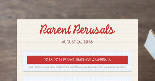 Parent Perusals
