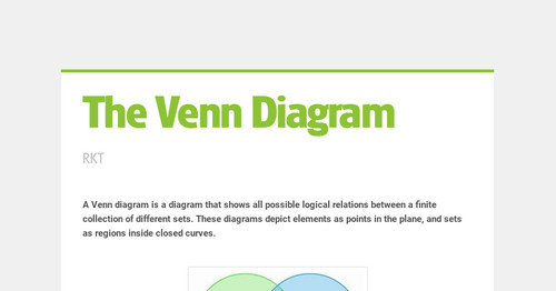 The Venn Diagram