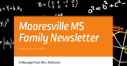 Mooresville MS Family Newsletter