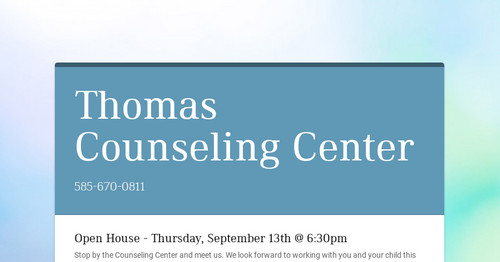 Thomas Counseling Center