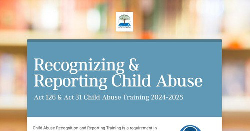 Recognizing & Reporting Child Abuse