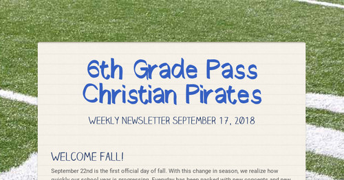 6th Grade Pass Christian Pirates