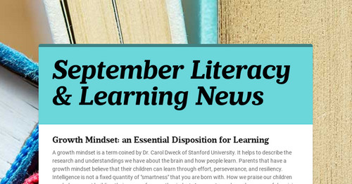 September Literacy & Learning News
