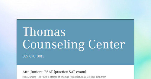 Thomas Counseling Center