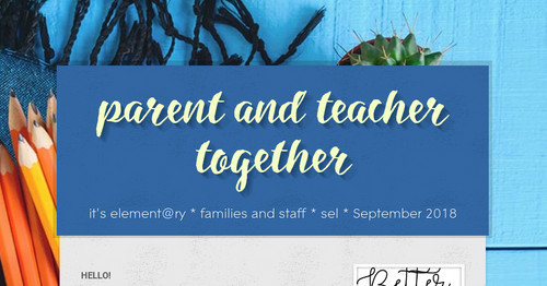 parent and teacher together