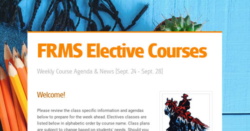 FRMS Elective Courses