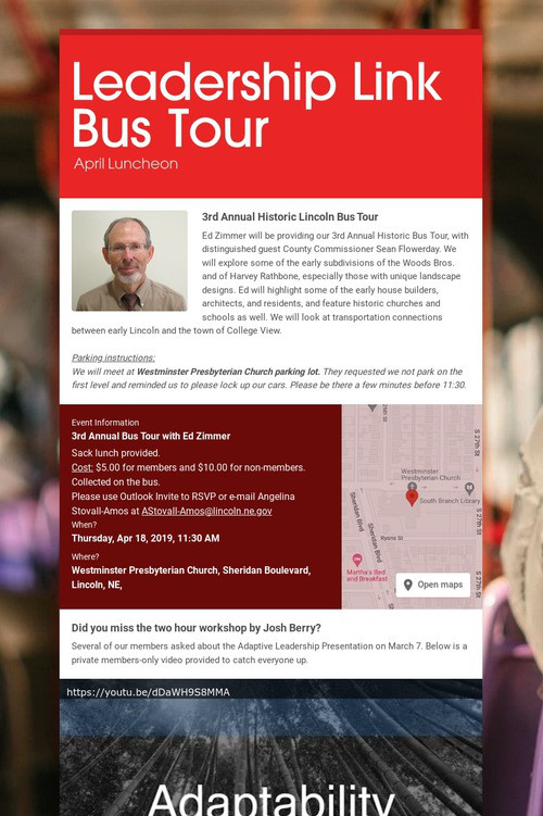 Leadership Link Bus Tour