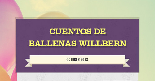 CUENTOS DE BALLENAS   WILLBERN