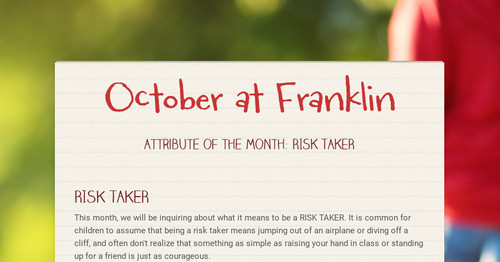 October at Franklin