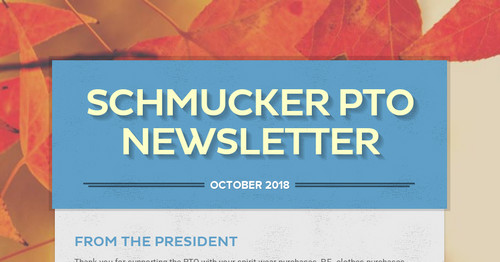Schmucker PTO Newsletter