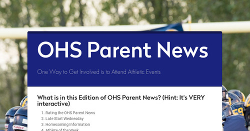 OHS Parent News