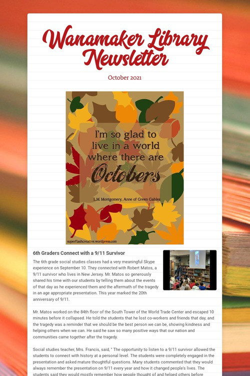 Wanamaker Library Newsletter