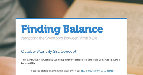 Finding Balance