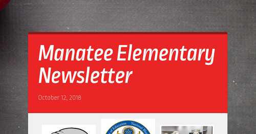 Manatee Elementary Newsletter