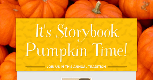 It's Storybook Pumpkin Time!