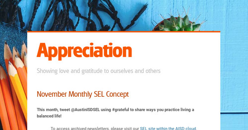 Appreciation