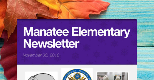 Manatee Elementary Newsletter 11/30
