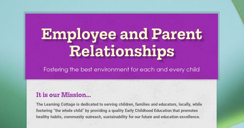 Employee and Parent Relationships