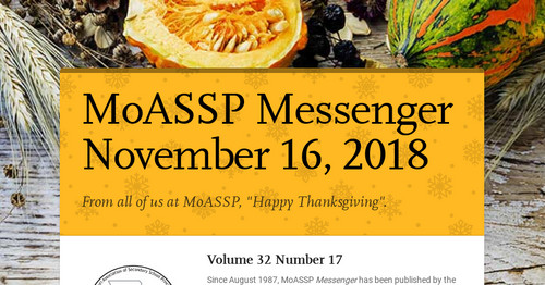MoASSP Messenger November 16, 2018
