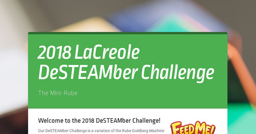 2018 LaCreole DeSTEAMber Challenge