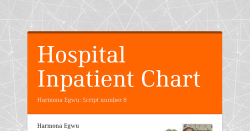 Hospital Inpatient Chart