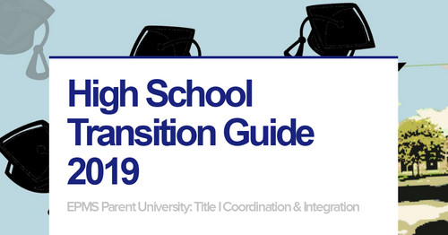 High School Transition Guide 2019