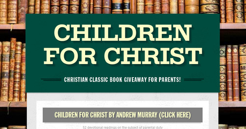 CHILDREN FOR CHRIST