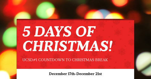 5 DAYS OF CHRISTMAS!